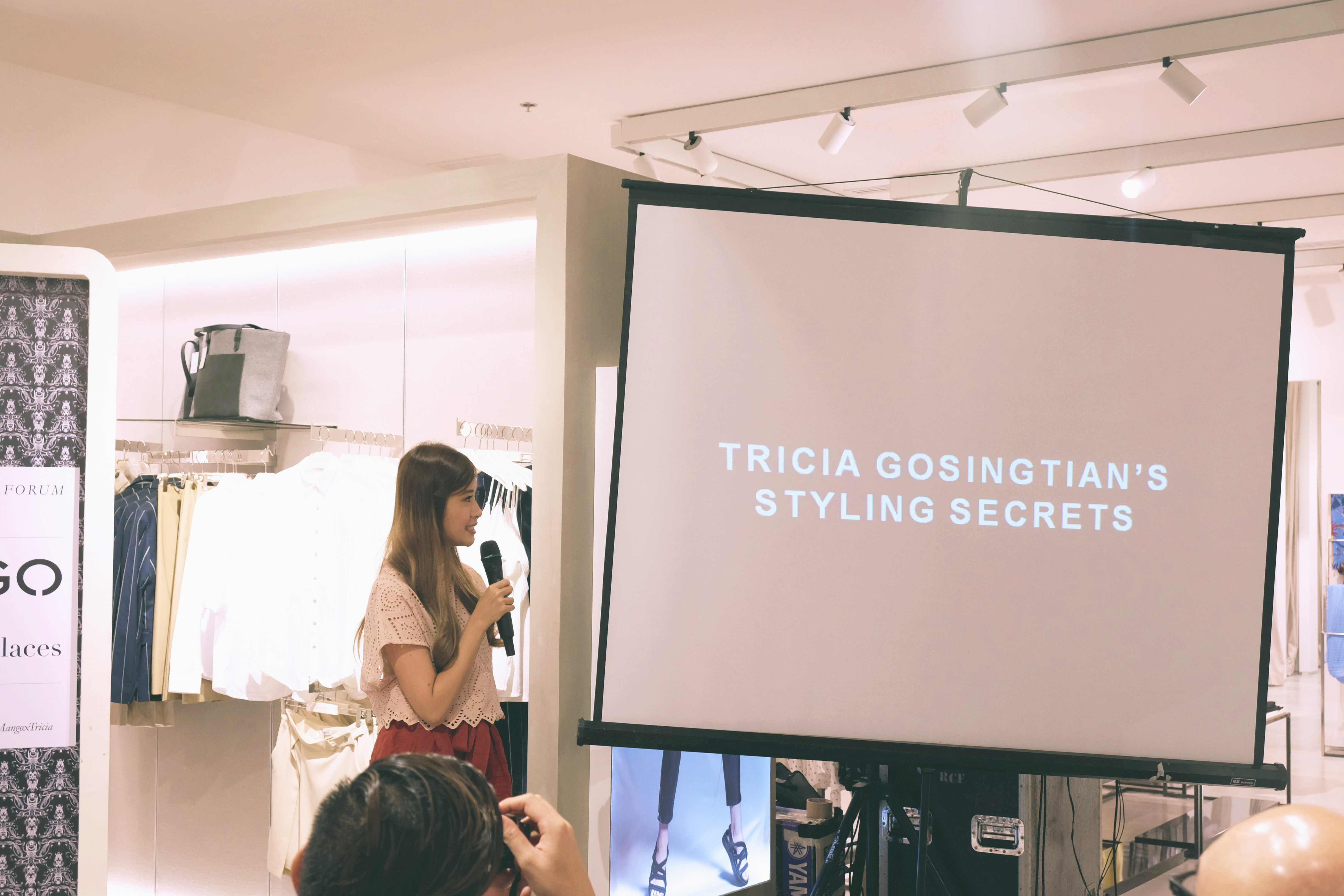 Tricia, sharing her styling secrets.