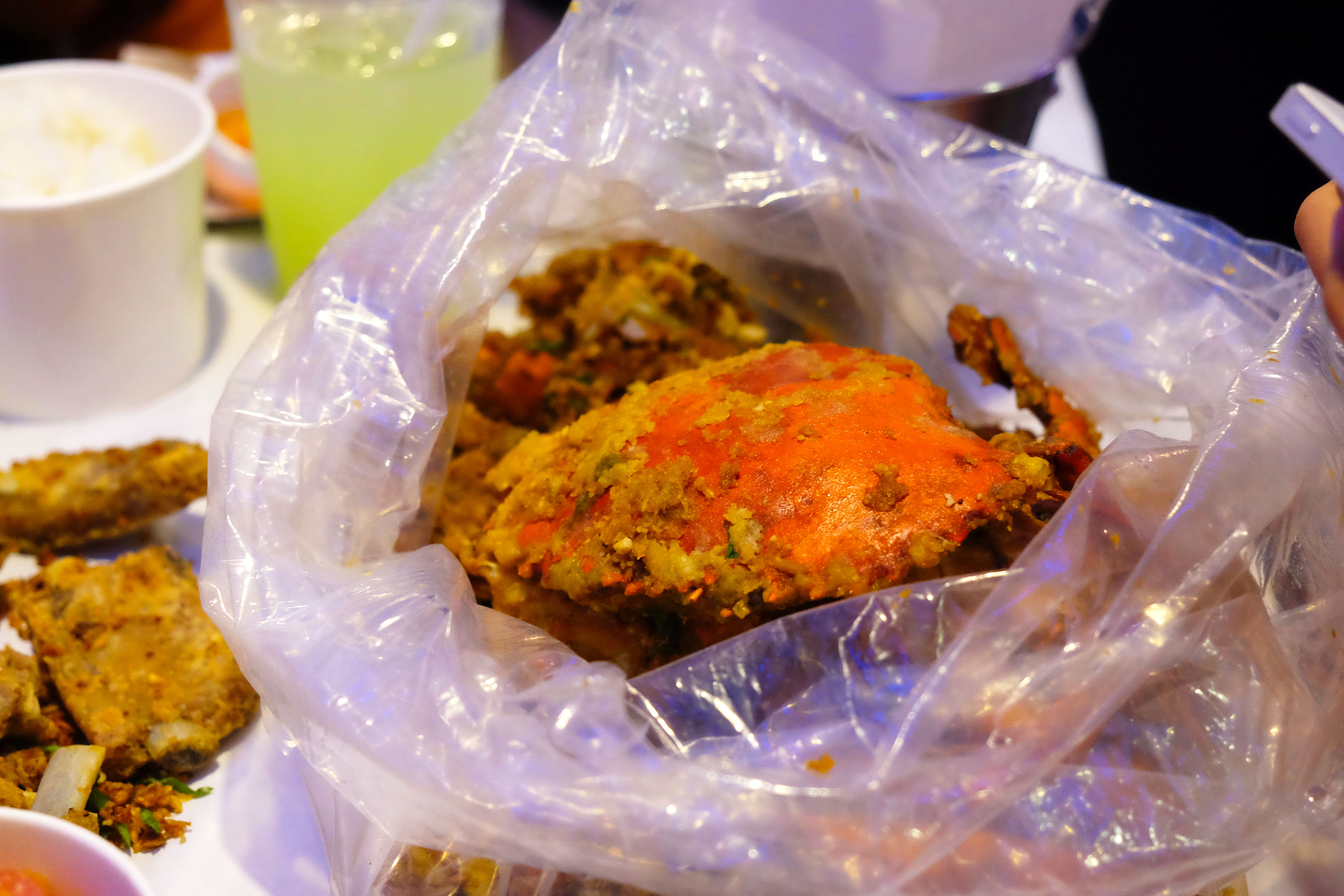 Crabs in Salted Egg
