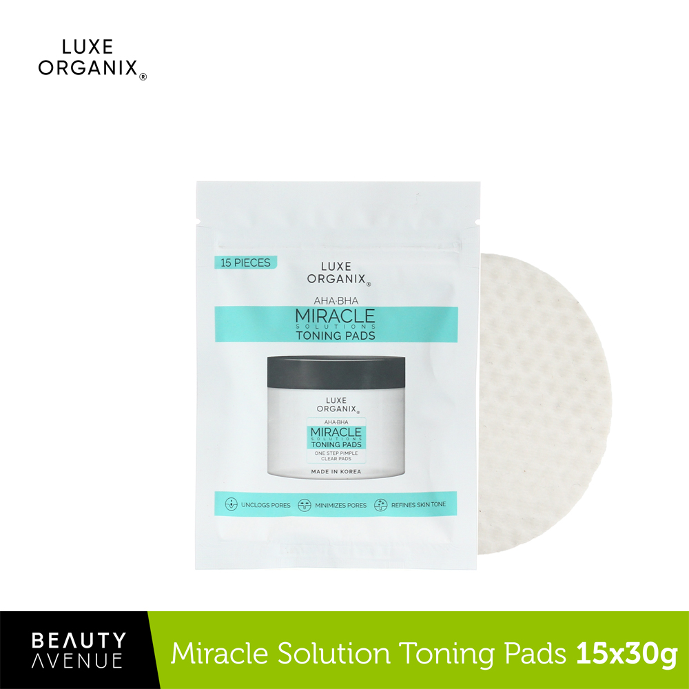 Luxe Organix Miracle Solutions Aha Bha Toning Pads Shopee